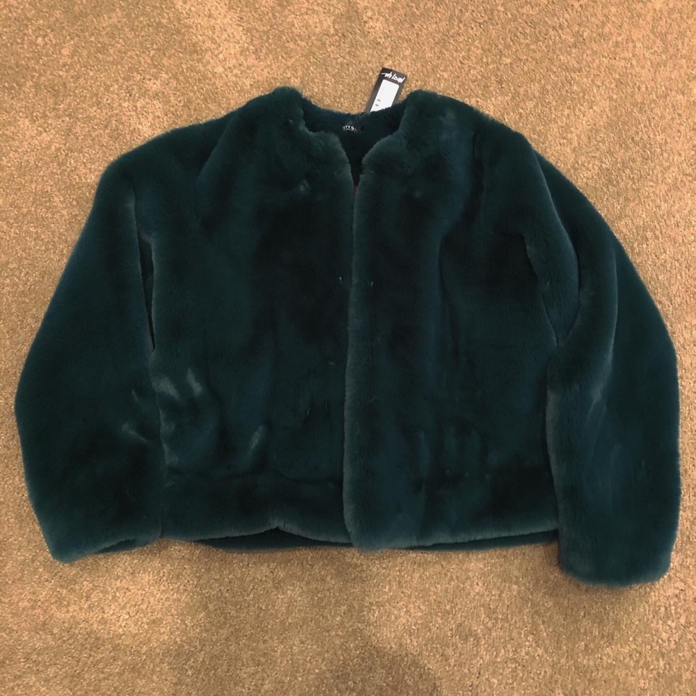 🌲dark green fur coat🌲